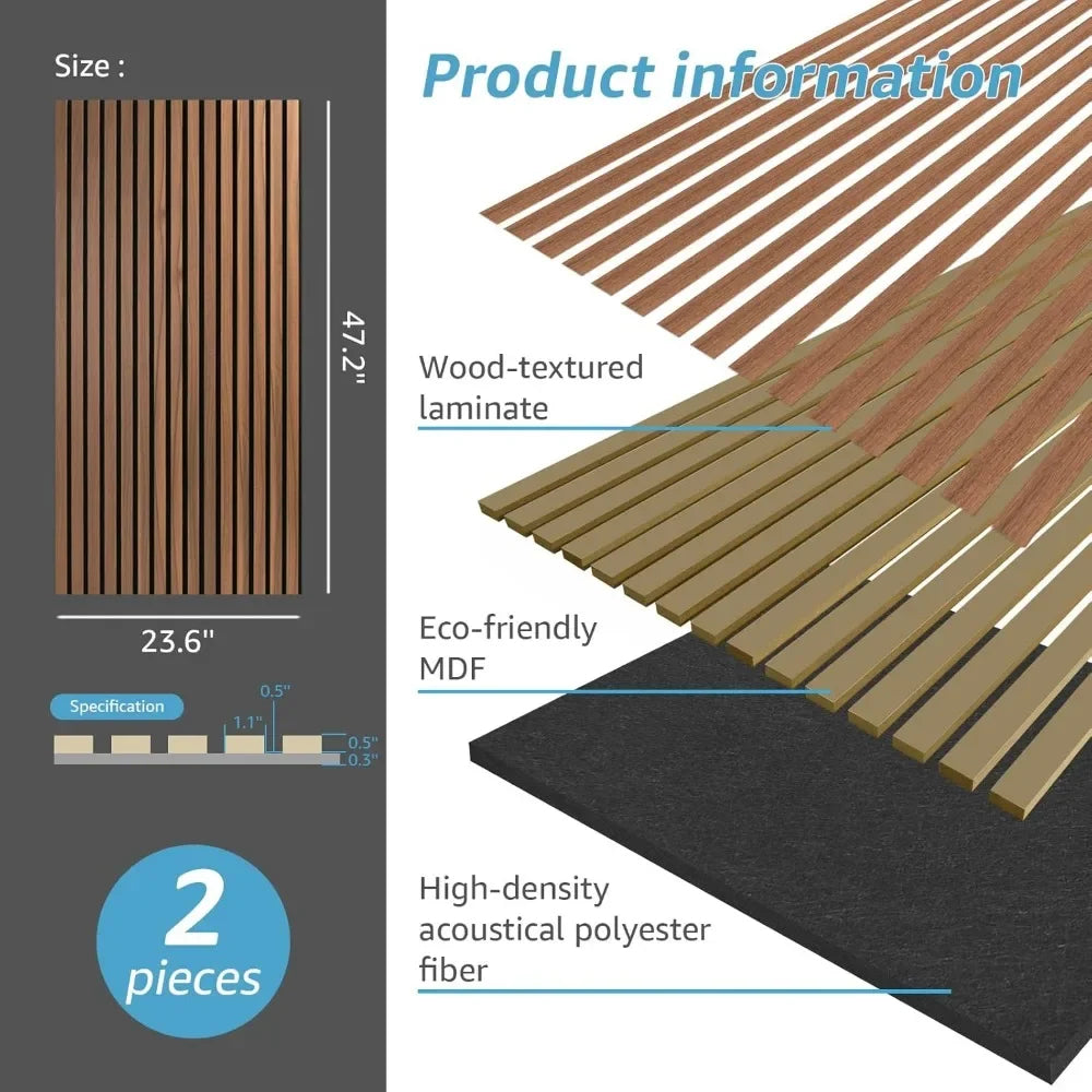 Acoustic Wood Slat Panels – Sound Absorbing Fluted Design
