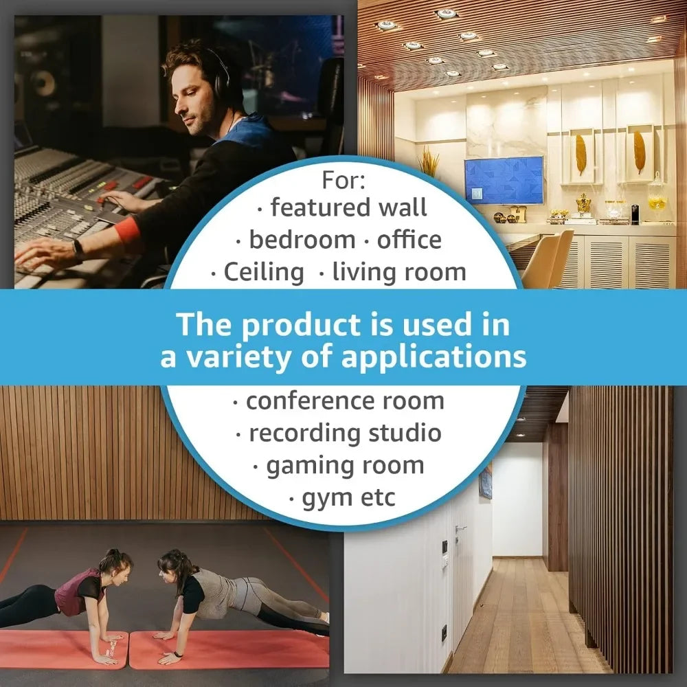 Acoustic Wood Slat Panels – Sound Absorbing Fluted Design