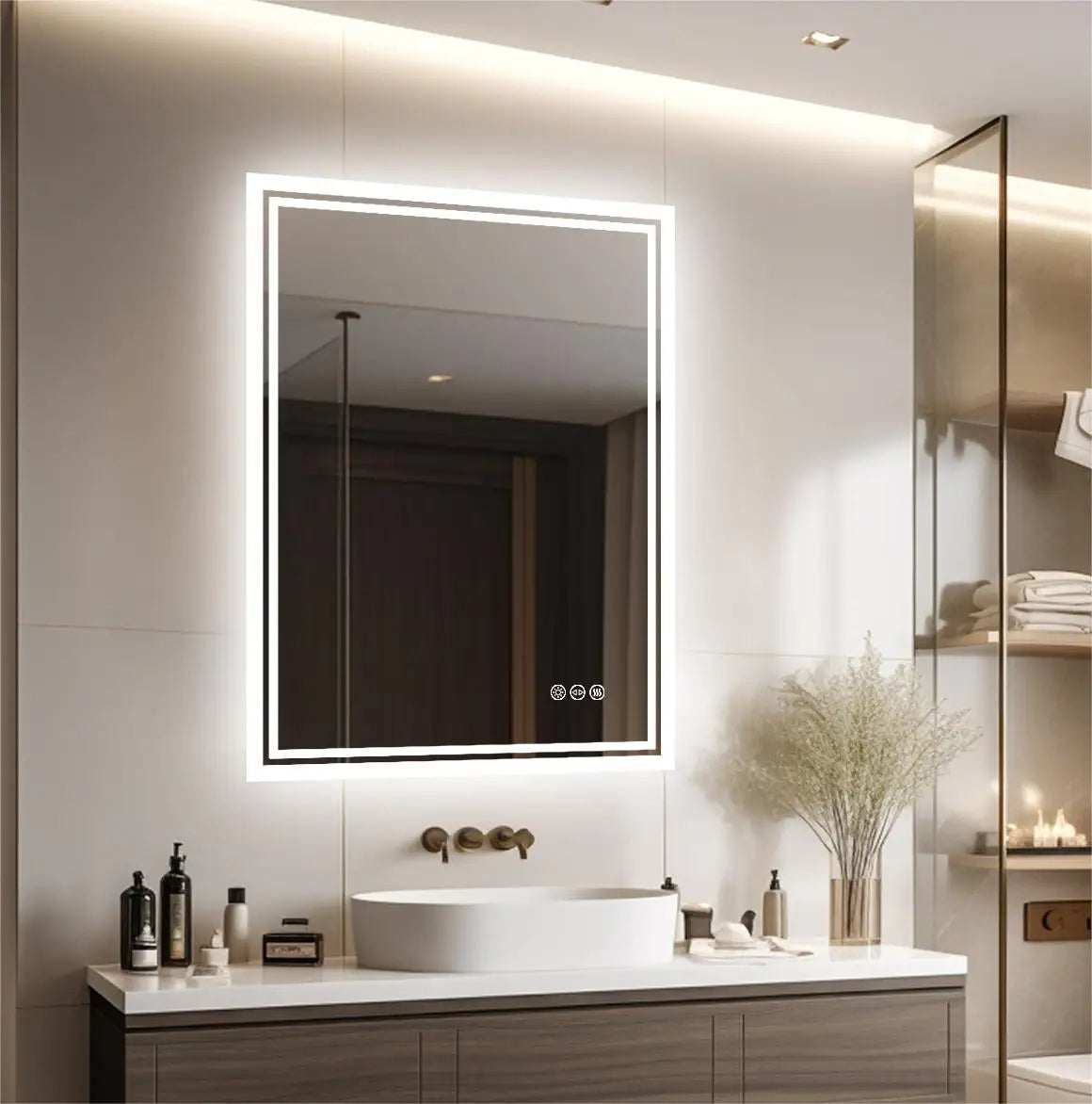 Luminous Elegance – Modern LED Vanity Mirror