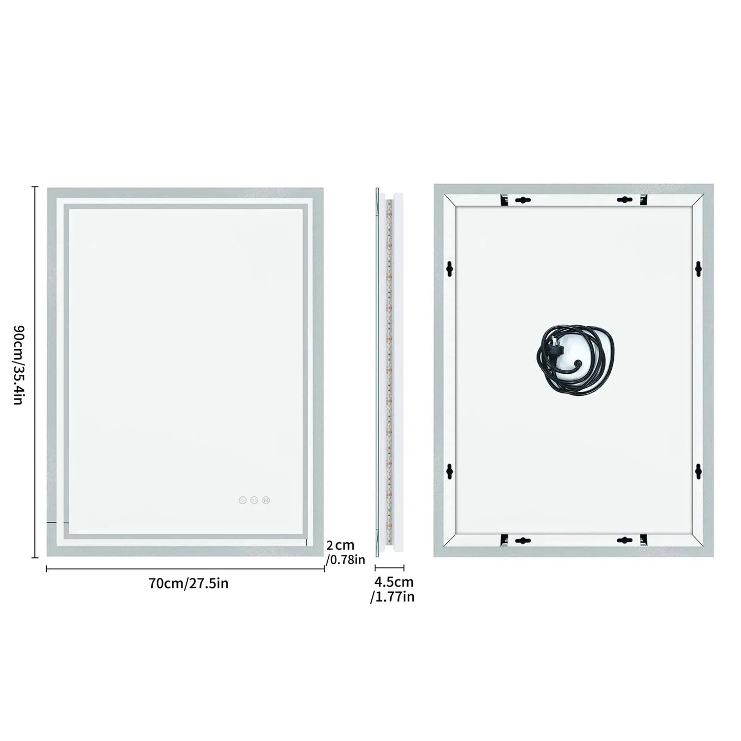 Luminous Elegance – Modern LED Vanity Mirror