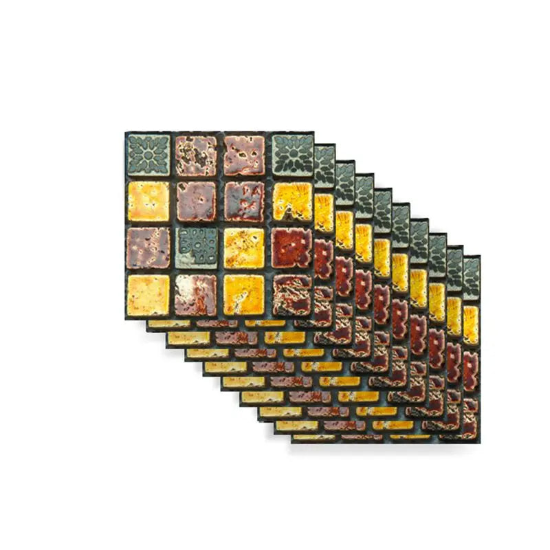 Mosaic 3D Self-Adhesive Wall Tiles – Pack of 10