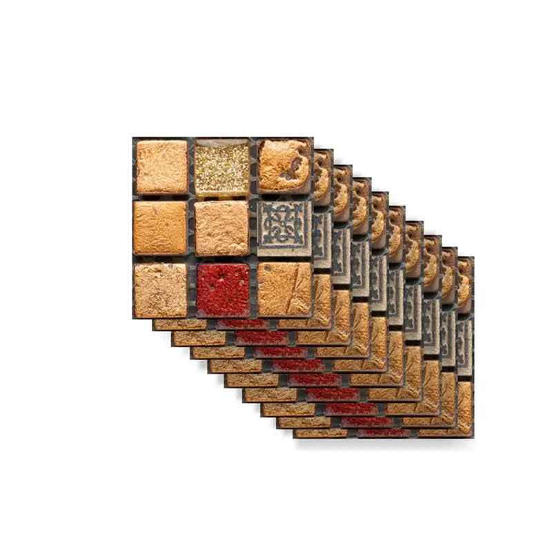 Mosaic 3D Self-Adhesive Wall Tiles – Pack of 10