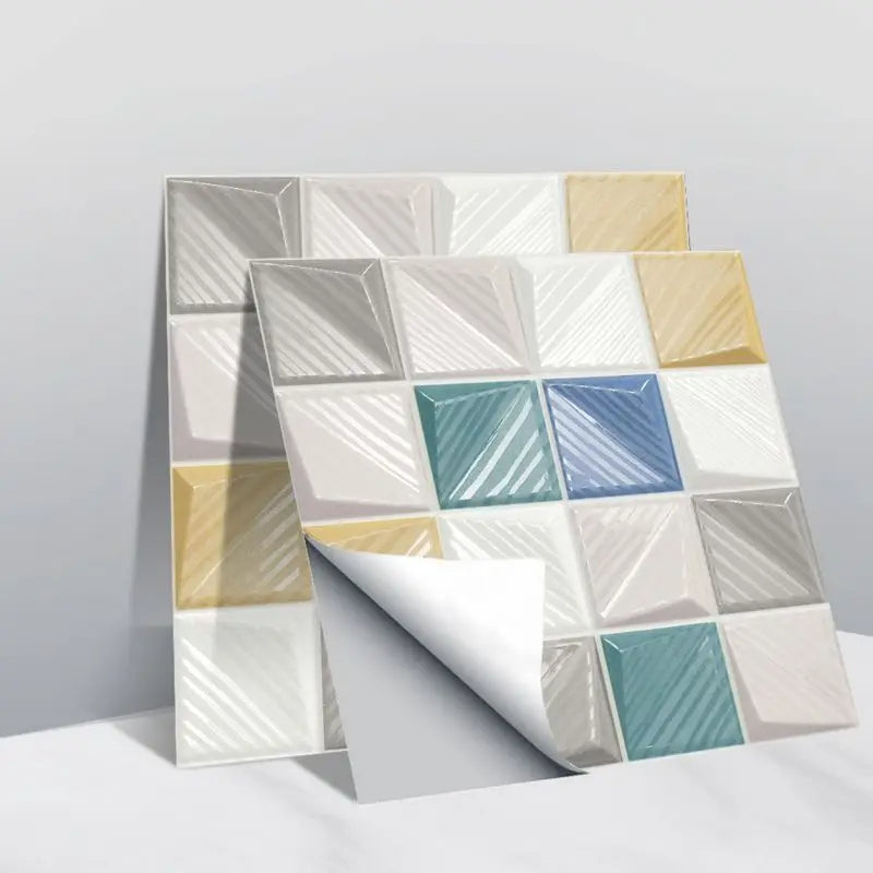 Mosaic 3D Self-Adhesive Wall Tiles – Pack of 10