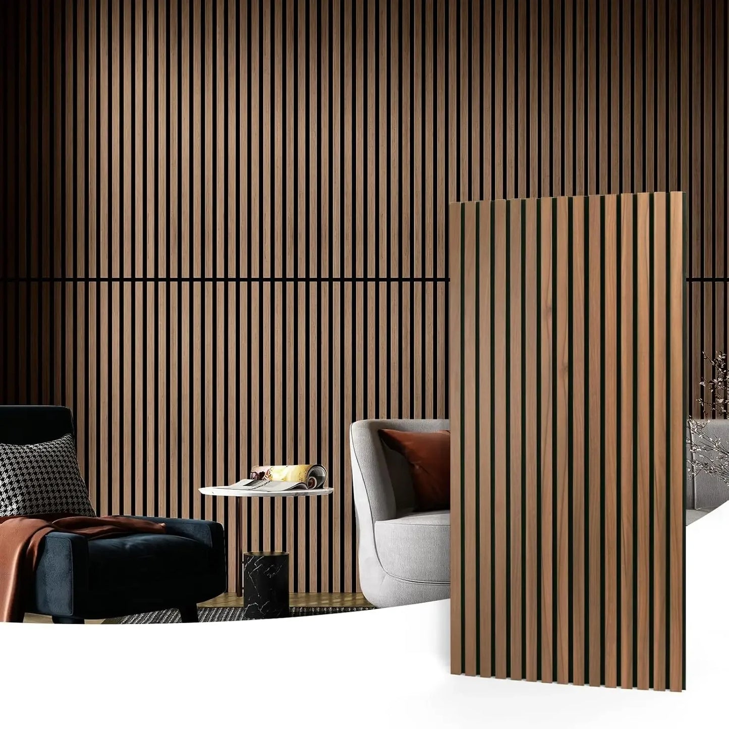 Acoustic Wood Slat Panels – Sound Absorbing Fluted Design