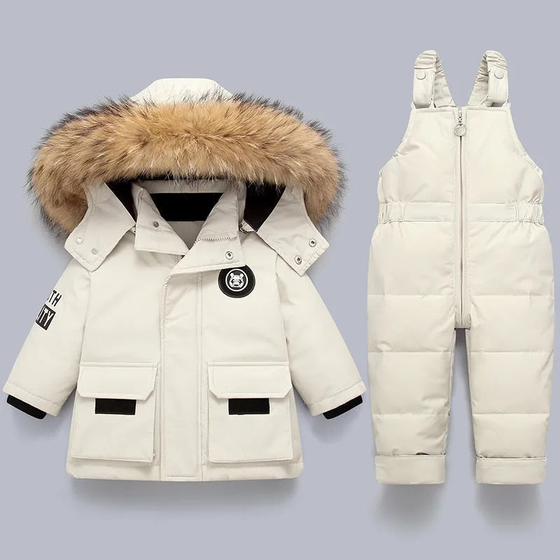 Adventurous Kids' Coat and Overall Set