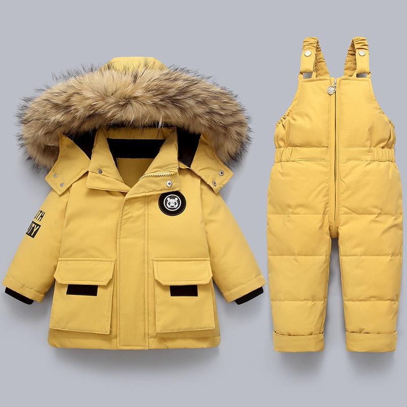 Adventurous Kids' Coat and Overall Set