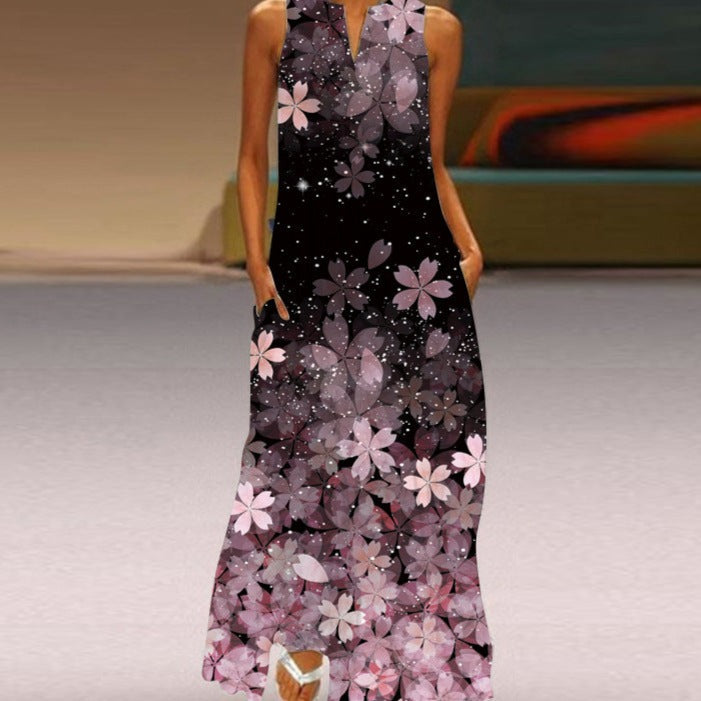 Stylish Turquoise Sleeveless Dress for Women