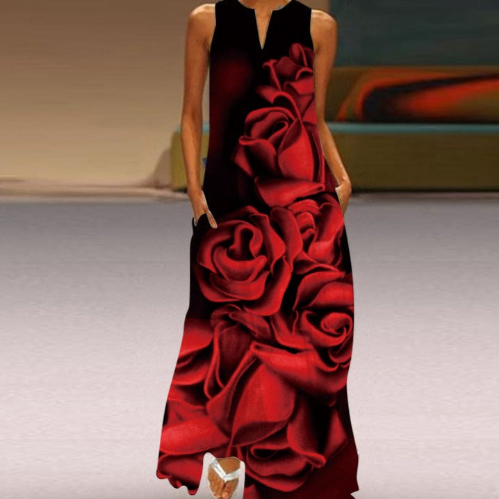 Stylish Turquoise Sleeveless Dress for Women