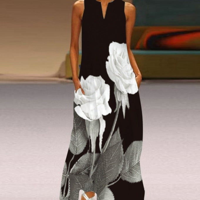 Stylish Turquoise Sleeveless Dress for Women