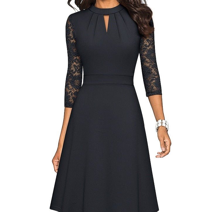 Lace Hollowed Dress for Effortless Elegance